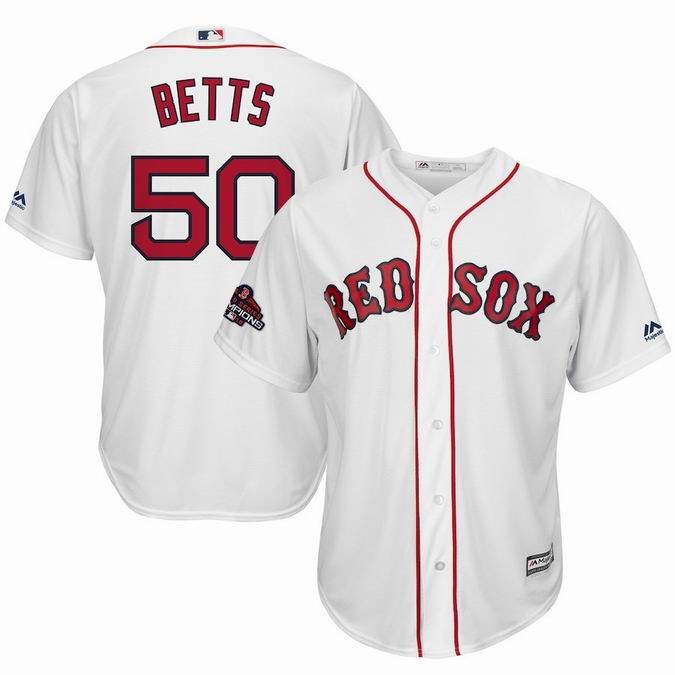 Boston Red Sox 2018 World Series Champions team logo player jerseys-002